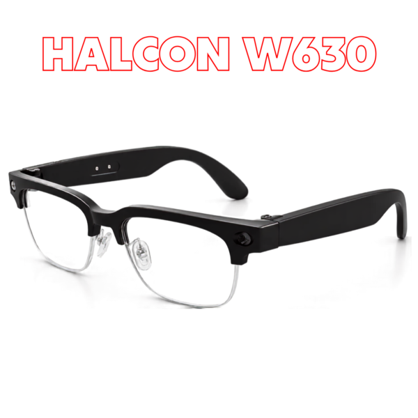 HALCON W630 AI Smart Glasses with HD Camera, AI Translation & Voice Assistant