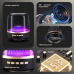 HALCON FF92 Mini Aura Bluetooth Speaker | Portable Wireless Speaker | Bluetooth 5.1 | Deep Bass | Rechargeable - Image 3