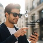 HALCON A01 Smart Audio Glasses | Wireless Calling & Music Playback | Bluetooth 5.0 | Anti-Blue Light / Sunglasses - Image 4