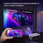 HALCON U002 Pro Smart Projector | Full HD 1080P | Android 11 | 1100 ANSI Lumens | Auto Focus | WiFi 6 | Bluetooth 5.4 - Image 3
