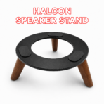 HALCON Adjustable Wooden Desktop Speaker Stand | Solid Wood | Adjustable Viewing Angle | Desktop & Bookshelf Speaker Stand | Premium Audio Stand (1 Pair)