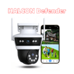HALCON Defender-PRO 3MP+3MP 4G SIM-Based PTZ Wireless Outdoor Smart Security Camera