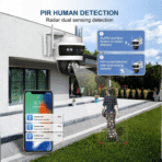 HALCON Defender-PRO 3MP+3MP 4G SIM-Based PTZ Wireless Outdoor Smart Security Camera - Image 3